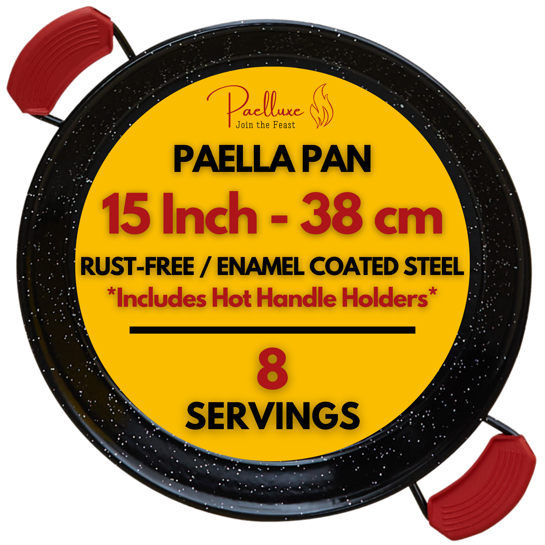 Paelluxe 15'' Paella Pan