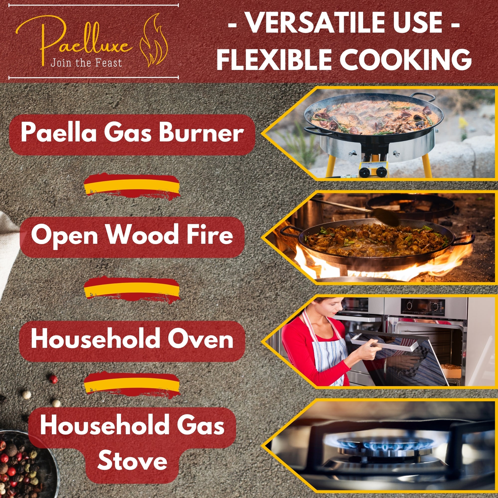 Paelluxe 17" Paella Pan
