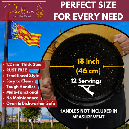 Paelluxe 18'' Paella Pan