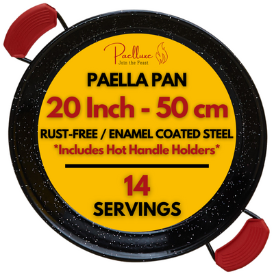Paelluxe 20'' Paella Pan - 14 Servings