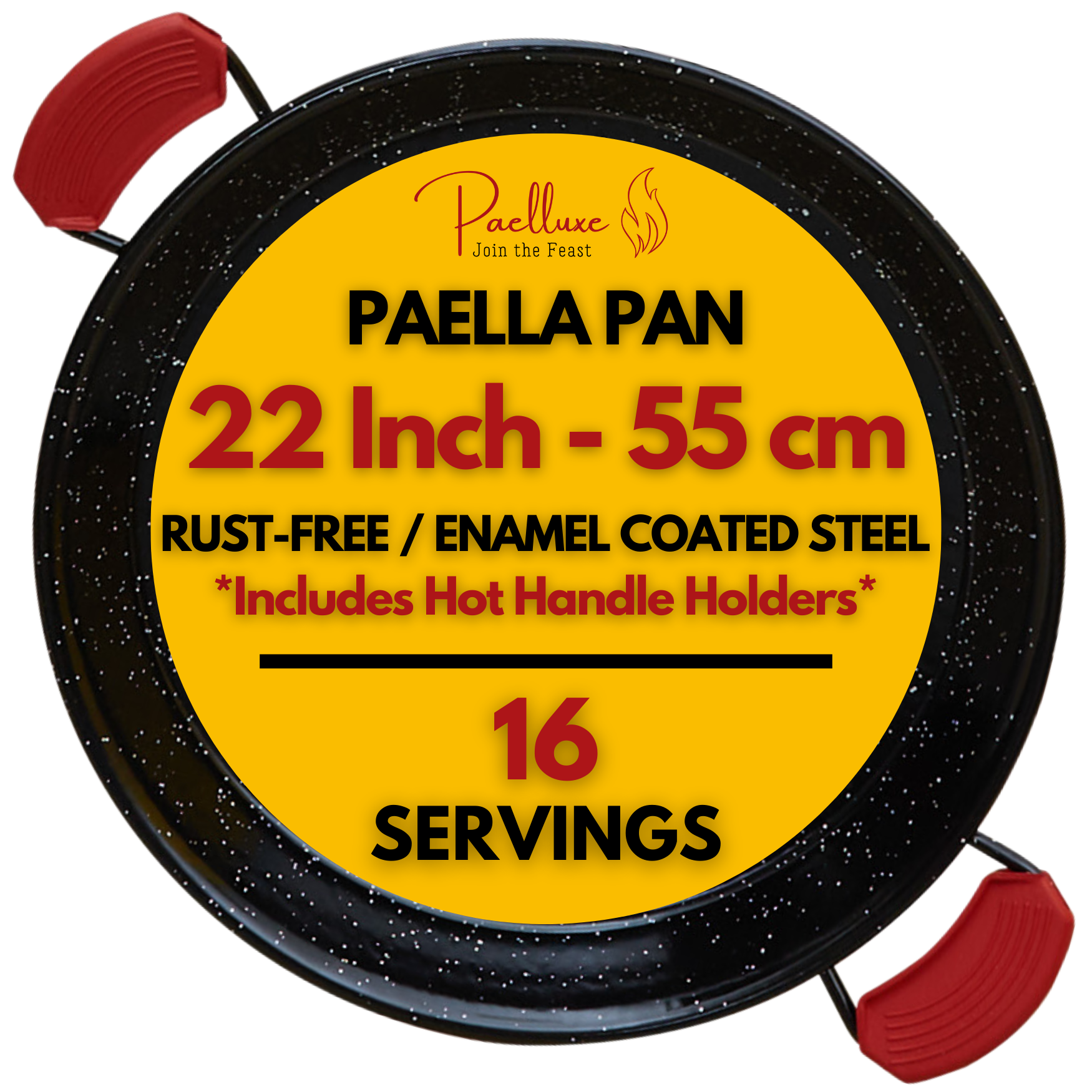 Paelluxe 22'' Paella Pan