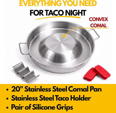 Paelluxe 20" Convex Comal Pan