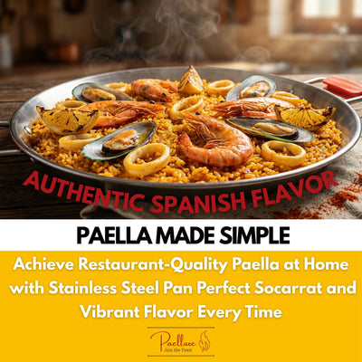 Paelluxe 16" Stainless Steel Paella Pan