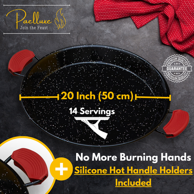 Paelluxe 20'' Paella Pan - 14 Servings