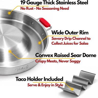 Paelluxe 20" Convex Comal Pan