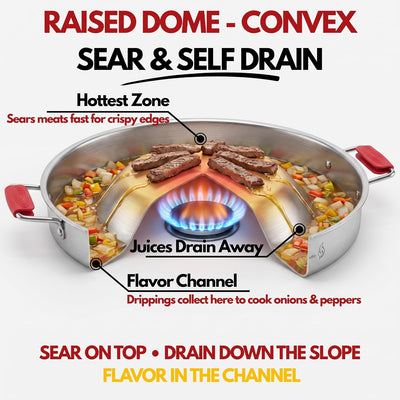 Paelluxe 20" Convex Comal Pan